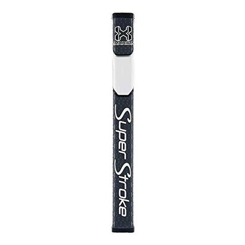 Super Stroke SuperStroke Traxion Pistol GT Tour Golf Putter Grip, Advanced Surface Texture that Improves Feedback and Tackiness, Minimize Grip Pressure with a Unique Parallel Design, Gray/White - Image 1